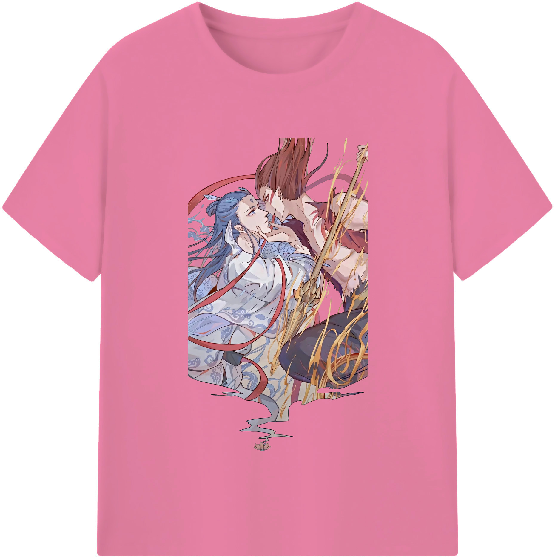 （画像用） Ne Zha 2 ナタ 魔童の大暴れ 綿100％半袖Tシャツ（フロントプリント）